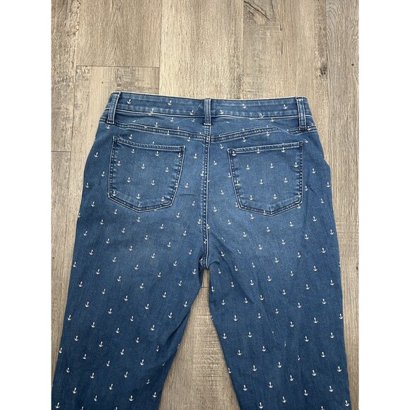 Talbots Jeans Womens Size 10 Blue Anchor Slim Ankle Flawless Medium Wash Denim - Picture 4 of 5